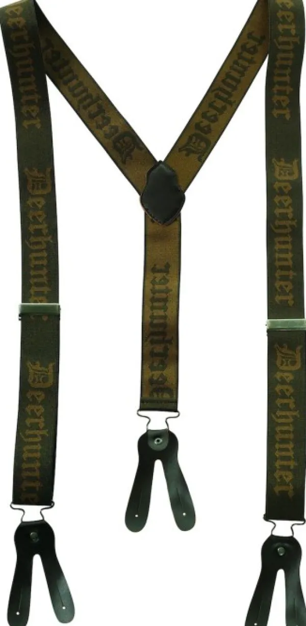 Deerhunter Logo henkselit nappikiinnityksellä, 130 cm, vihreä