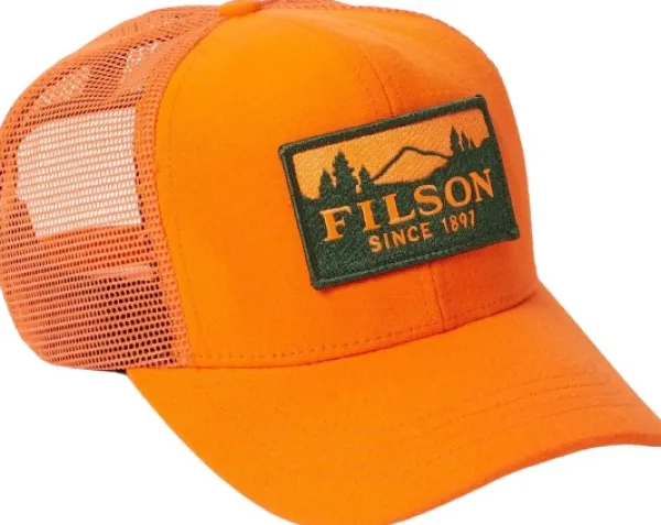 Filson Logger Mesh Cap lippalakki, Blaze Orange