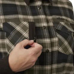 Härkila Aivak L/S Shirt naisten flanellipaita, Olive