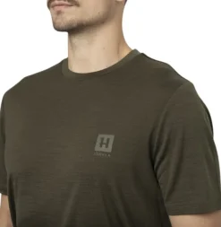 Härkila Base All Season S/S Shirt paita, Willow Green