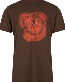 Härkila Bullseye Wood T-shirt puuvillainen t-paita, ruskea