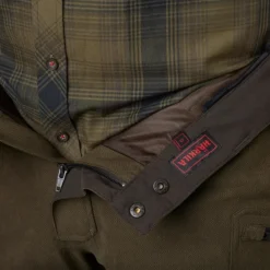 Härkila Driven Hunt HWS Leather Trousers metsästyshousut, Willow Green/Shadow Brown