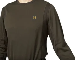 Härkila Forest Hunter L/S T-Shirt t-paita, Hunting Green/Shadow Brown
