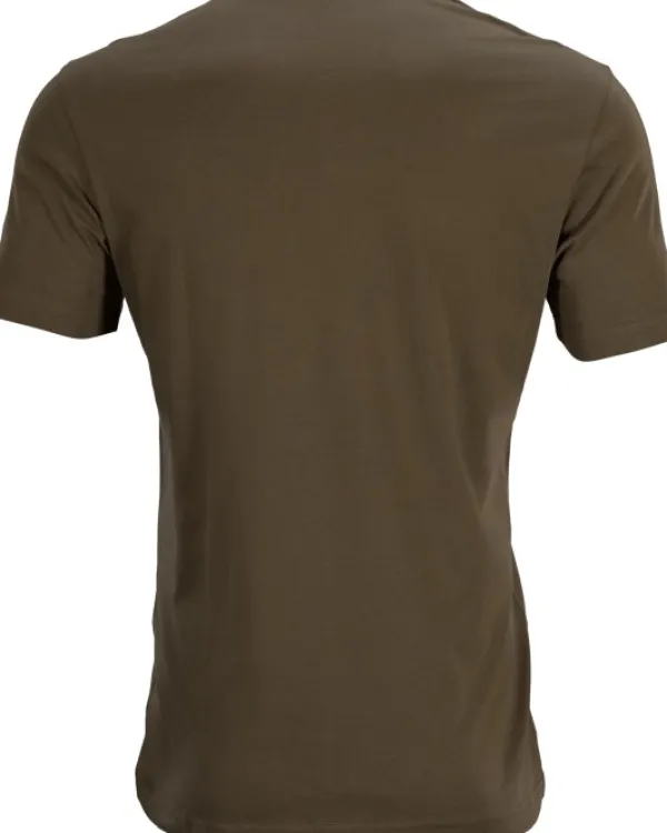 Härkila Graphic T-shirt puuvillainen t-paita, 2 kpl, ruskea/harmaa