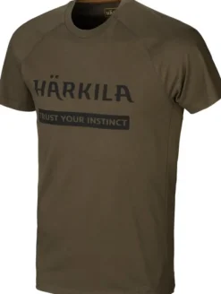 Härkila Logo T-Shirt 2-Pack Willow Green/Slate Brown