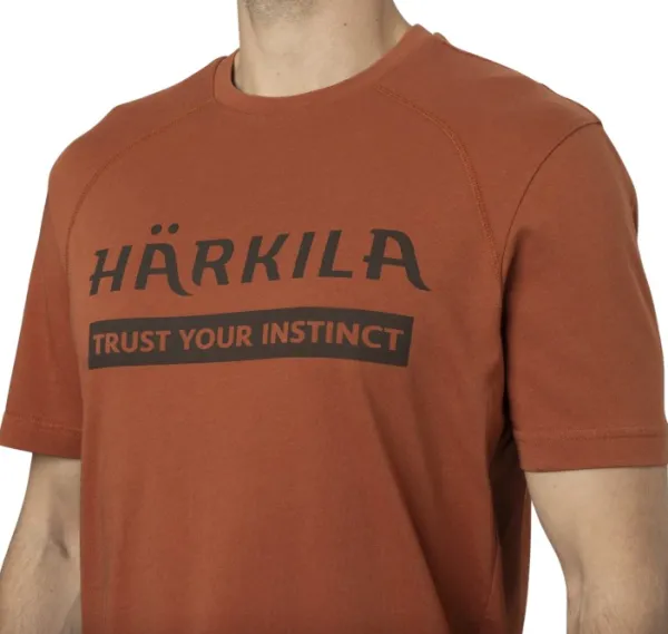 Härkila Logo S/S T-shirt paita, Arabian Spice