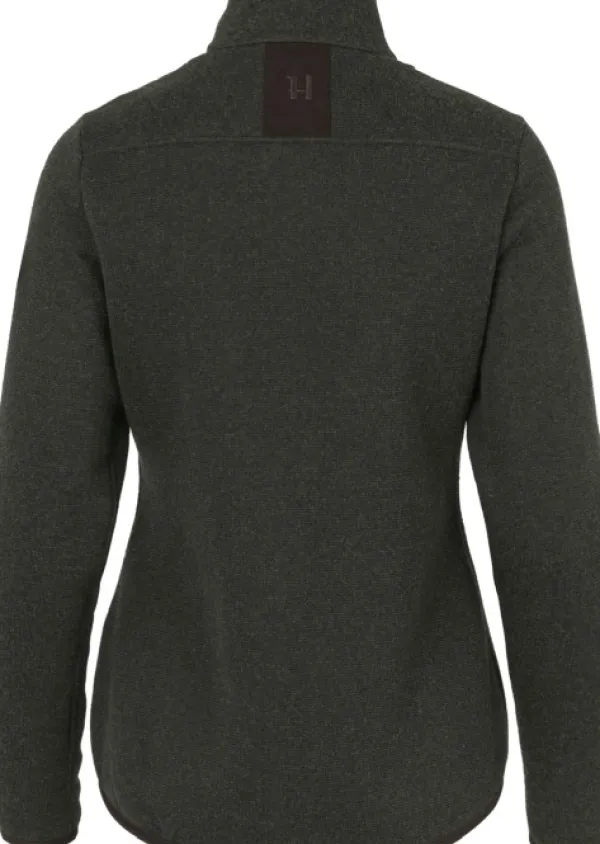 Härkila Metso Full Zip Women naisten villapaita, tummanvihreä