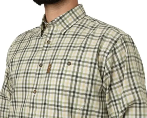 Härkila Milford Shirt kauluspaita, Beech Green Check