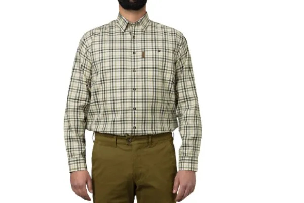 Härkila Milford Shirt kauluspaita, Beech Green Check