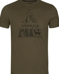 Härkila Nature S/S T-Shirt t-paita, tummanvihreä