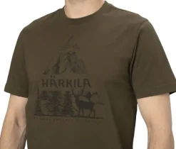 Härkila Nature S/S T-Shirt t-paita, tummanvihreä