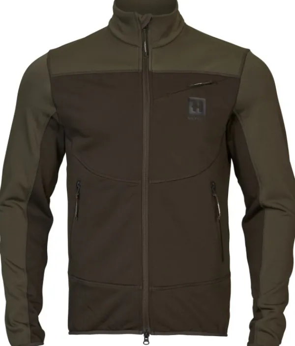 Härkila Olaf Fleece Jacket Shadow Brown/Forest Night