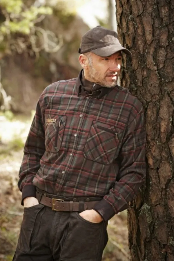 Härkila Pajala -puuvillapaita punainen