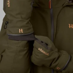 Härkila Pro Hunter GTX metsästyskäsineet nahalla, vihreä/ruskea
