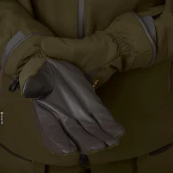 Härkila Pro Hunter GTX metsästyskäsineet nahalla, vihreä/ruskea