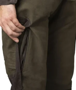 Härkila Pro Hunter Leather Trousers nahkaiset metsästyshousut, Willow Green