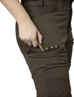 Härkila Runa Trouser naisten metsästyshousut, Slate Brown/Willow Green