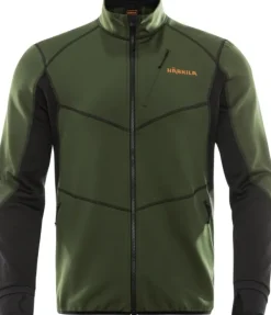 Härkila Scandinavian Fleece Jacket fleecetakki, vihreä/musta