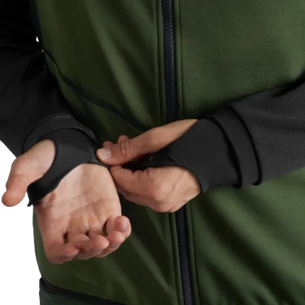 Härkila Scandinavian Fleece Jacket fleecetakki, vihreä/musta