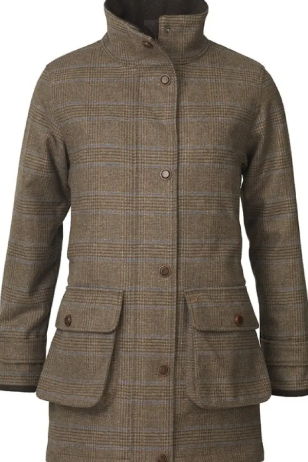 Laksen Bell Coat naisten metsästystakki, ruudullinen