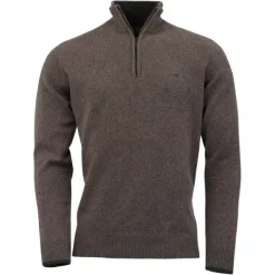 Laksen Brompton Zip-Neck villapaita, Bisquit