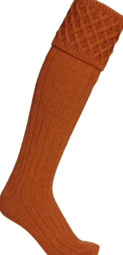 Laksen Windsor Shooting Socks metsästyssukat, oranssi