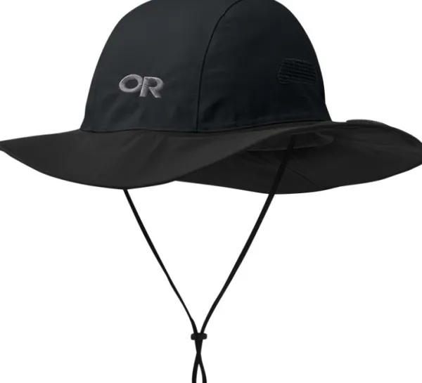 Outdoor Research Outdoor Reserach Seattle Rain Hat vedenpitävä lierihattu, musta