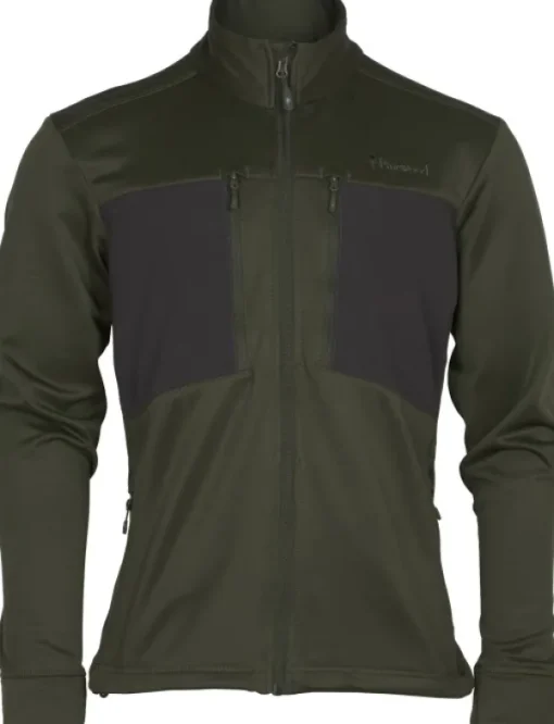 Pinewood Abisko Power Fleece fleecetakki, tummanvihreä