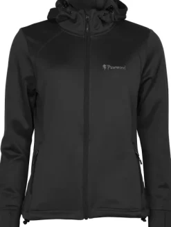 Pinewood Finnveden Hoodie naisten fleecetakki, musta