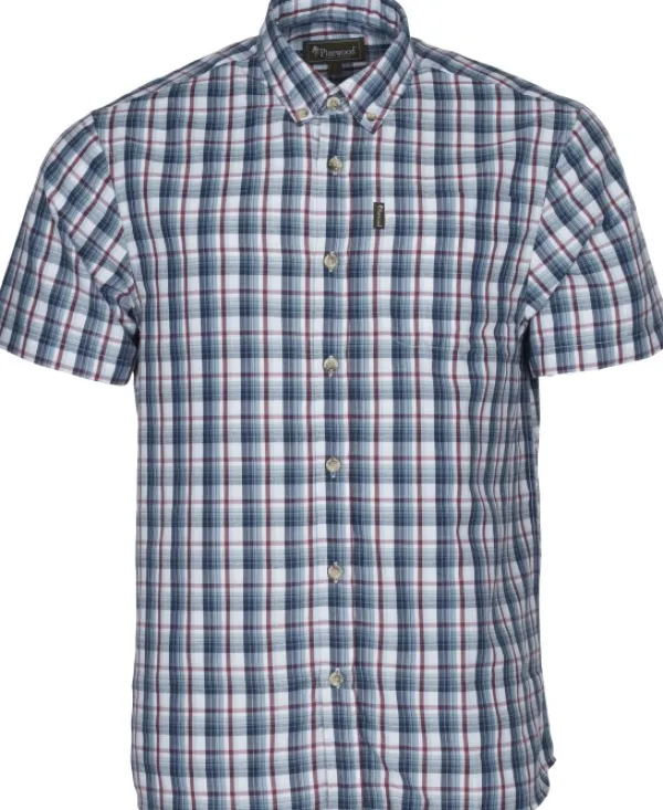 Pinewood Summer Shirt paita, Light Blue/Red