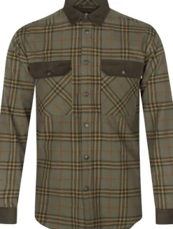 Seeland Banff Shirt paita, Grape Leaf/Terracotta Check