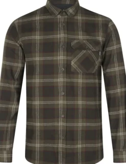 Seeland Glen Flannel Shirt paita, Pine Green Check