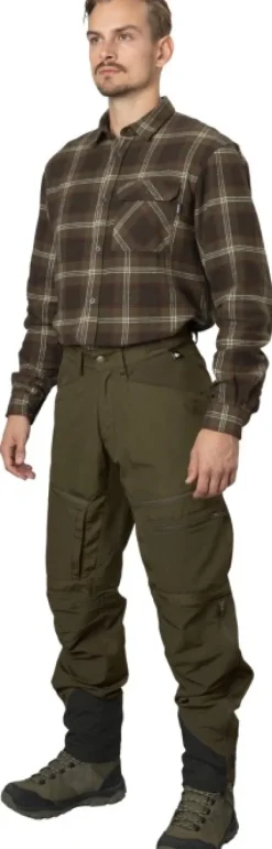 Seeland Glen Flannel Shirt paita, Pine Green Check