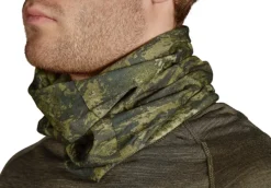 Seeland Neck Gaiter tuubihuivi, vihreä/camo, 2 kpl