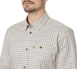 Seeland Oxford Shooting Shirt paita, Grape Leaf/Terracotta Check