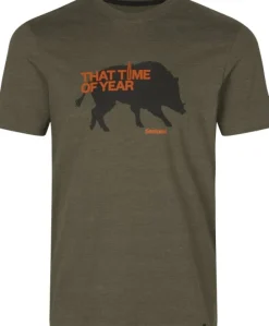 Seeland That Time T-shirt t-paita, Pine Green Melange