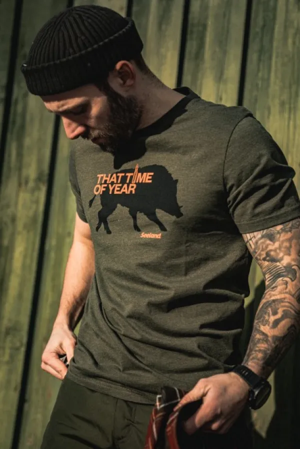 Seeland That Time T-shirt t-paita, Pine Green Melange