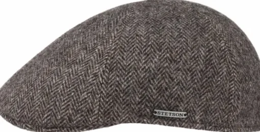 Stetson Texas Wool Herringbone lippalakki, Anthracite/Melange