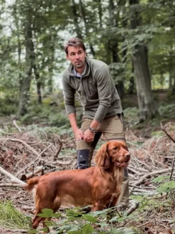 Swazi Micro Shirt fleecepusero, maastonvihreä