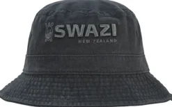 Swazi Bucket Hat hattu, Black