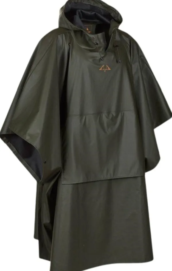Swedteam Crest Poncho Rain Gear sadeviitta, Green