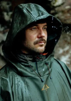 Swedteam Crest Poncho Rain Gear sadeviitta, Green