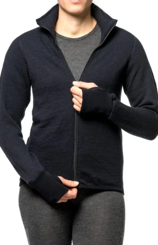 Woolpower Full Zip Jacket 400 -takki, unisex, Dark Navy