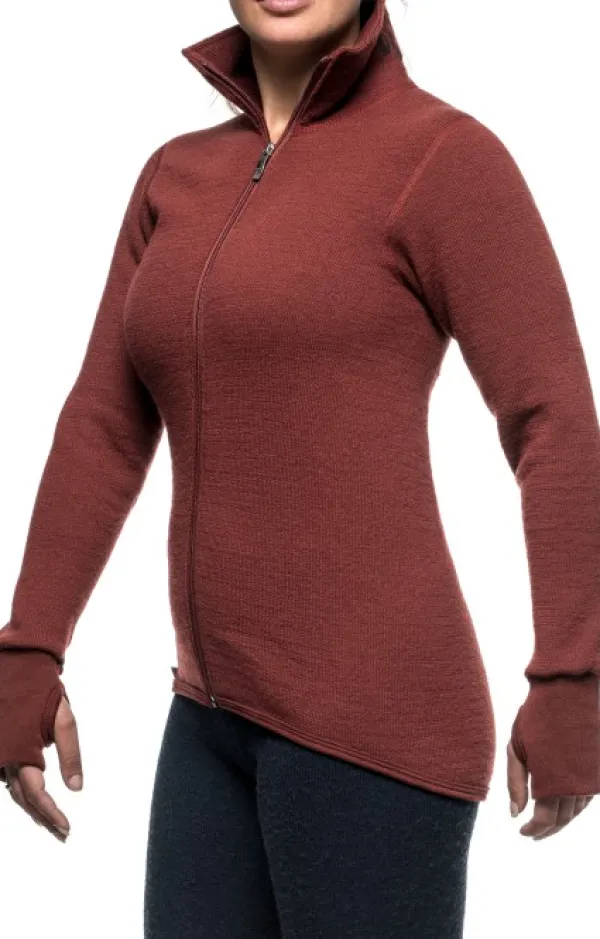 Woolpower Full Zip Jacket 400 -takki, unisex, Rust Red