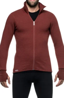 Woolpower Full Zip Jacket 400 -takki, unisex, Rust Red