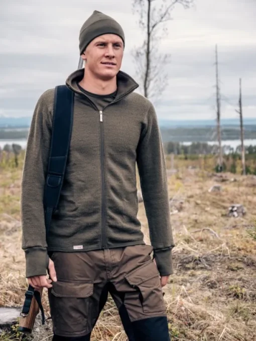 Woolpower Full Zip Jacket 600 Unisex Pine Green
