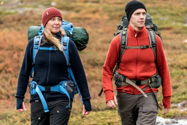 Woolpower Full Zip Jacket 400 -takki, unisex, Autumn Red