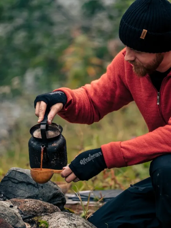 Woolpower Full Zip Jacket 400 -takki, unisex, Autumn Red